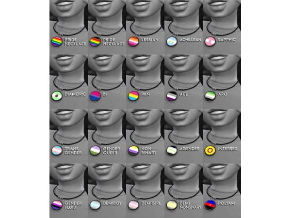 156897 hheartbeatsandbrainwaves childrens pride necklace sims4 featured image