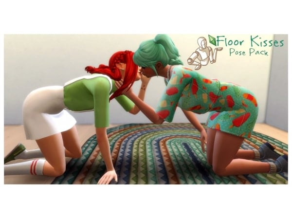 170100 samssims floor kisses pose pack sims4 featured image