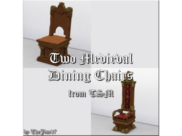 171337 two medieval dining chairs by thejim07 sims4 featured image