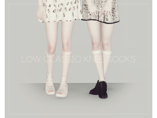 17172 low classic knee socks by simsimi sims3 featured image