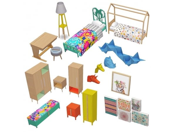 Tiny Dreamers’ Haven: Ultimate Toddler Bedroom & School Set (Furniture, Beds, Accessories)