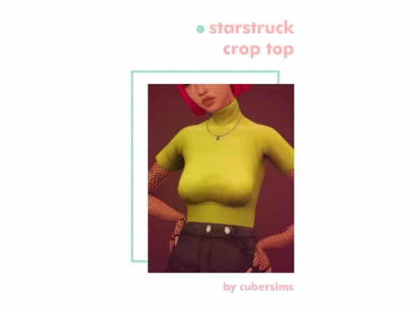 CuberSims Starstruck: Trendy Alpha CC Female Crop Top (#135 Download)