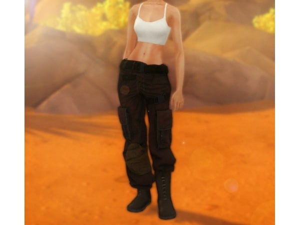 Desert Mirage Threads: Wasteland Pants by ToskaSims (Alpha Female Fashion)