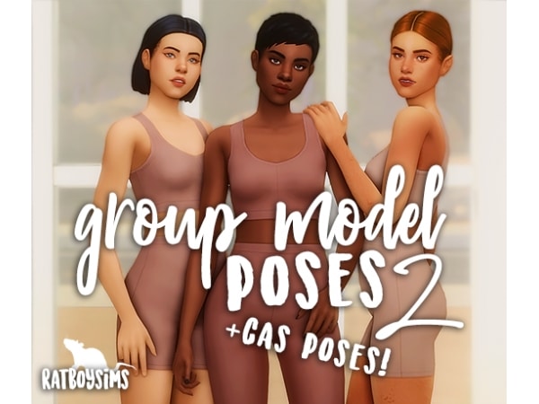 173458 ratboysims group model poses 2 cas poses sims4 featured image