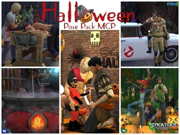 174526 zykatekb halloween pose pack mcp sims4 featured image