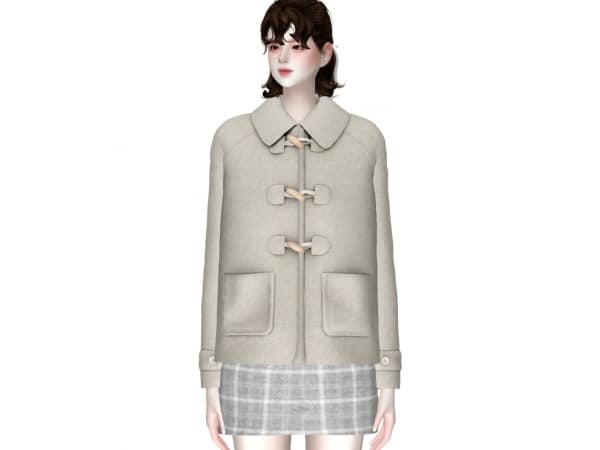 175746 yunseol cloth 43 short duffle coat sims4 featured image