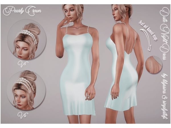 178648 date night dress pearl crown sims4 featured image