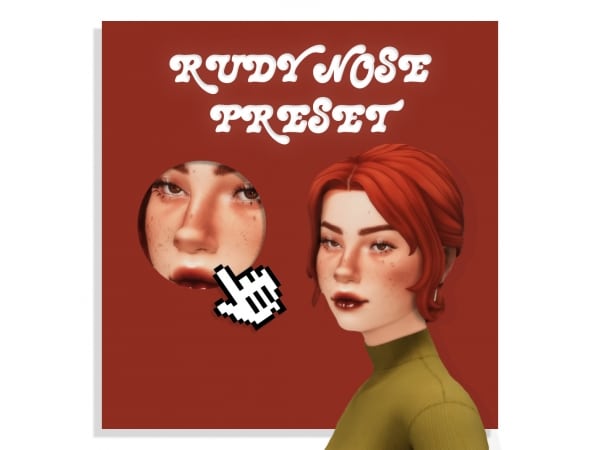 180230 rudy nose preset by oattoad sims4 featured image