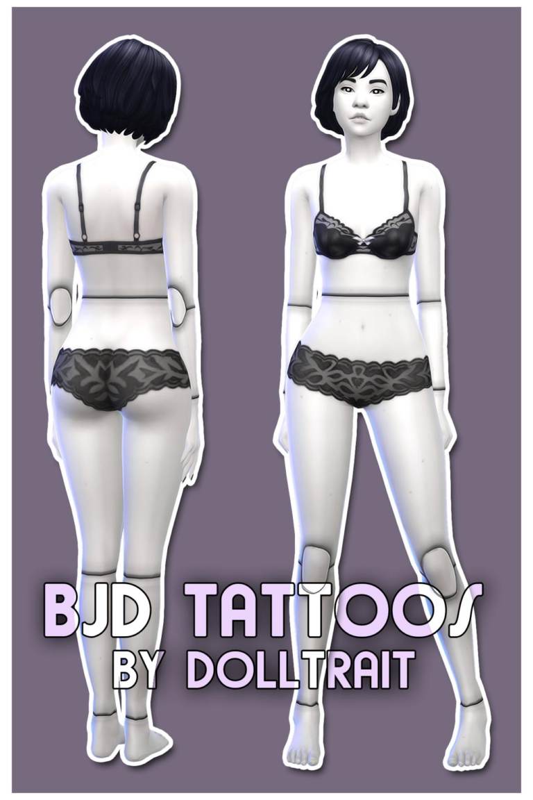 Search Results 38 Ball-Jointed Doll Tattoos: Upper Torso Design, Female Model, Single Swatch