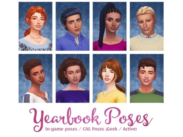 181760 yearbook photos poses sims4 featured image