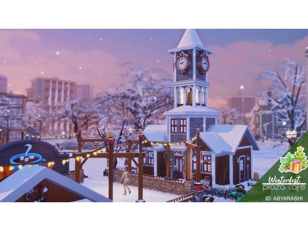 184517 winterfest plaza cafe sims4 featured image