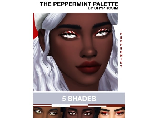 CrypticSim’s Peppermint Palette: Chic Clothing Sets & Dazzling Eye Shadows