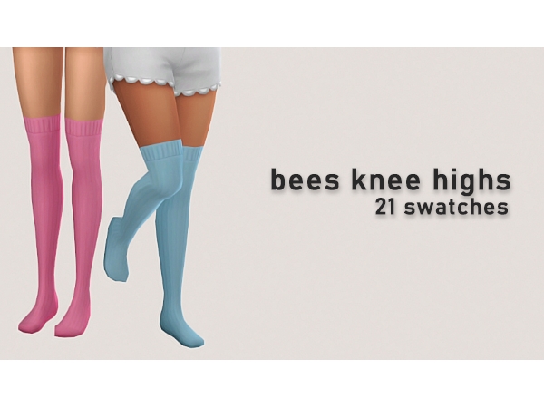 186023 bees knee highs hriban small bow sims4 featured image