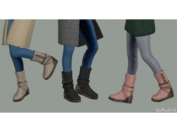 187359 ugg classic cardy boots new mesh sims4 featured image