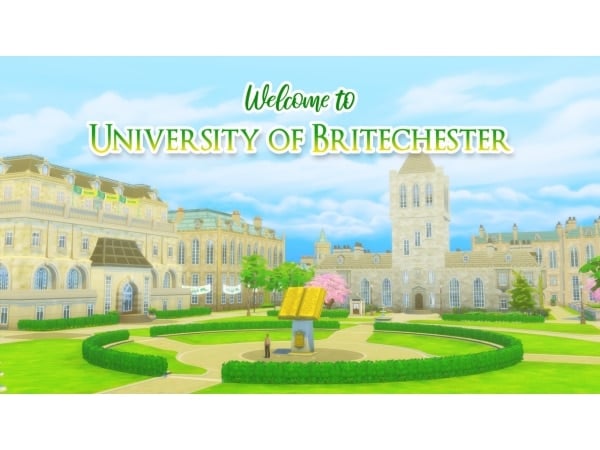 Britechester Brilliance: Renovated University (CC-Free!) #AlphaCC #LotsCommunity