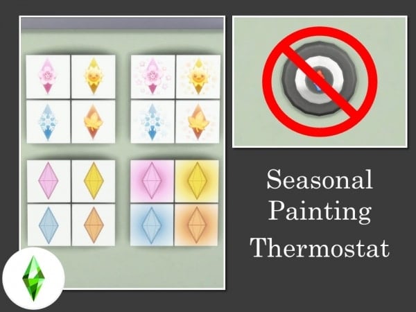 187838 seasonal painting thermostat by teknikah sims4 featured image