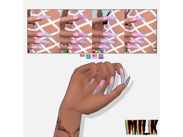 187894 redheadsims vegas nails recolor sims4 featured image