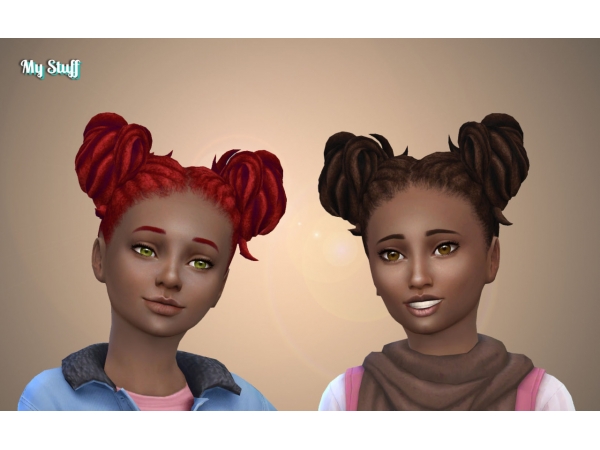 188090 buns dreads for girls sims4 featured image