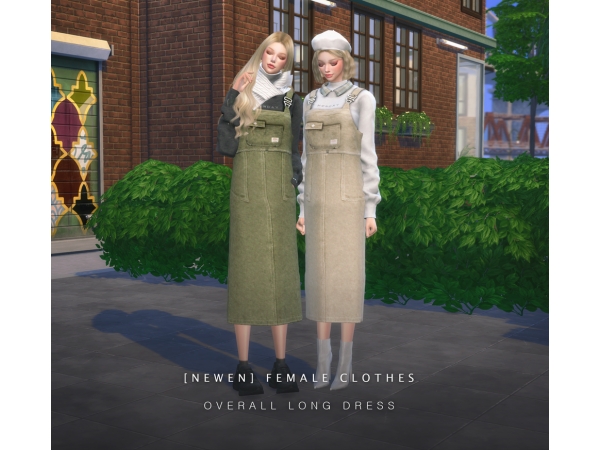 Newen Elegance: Chic Sims 4 Long Dresses & Female Suits Collection