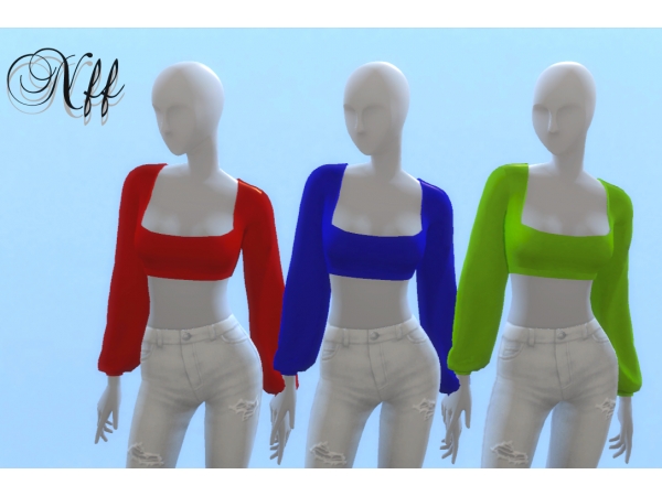 190734 crop top with long sleeves sims4 featured image