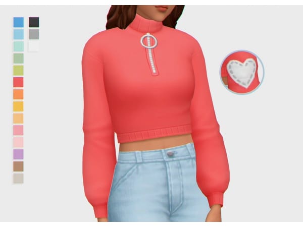 Chic Charm: Cozy Na Crop Sweater (Trendy Female Tops & Sweaters)