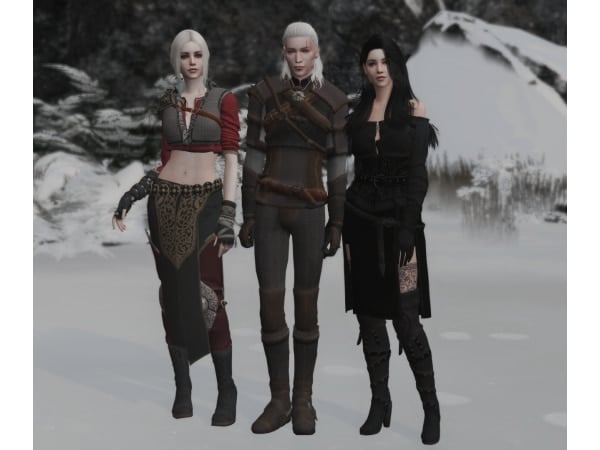 Mystic Threads: Enchanting Witcher 3-Inspired Clothing Sets (AlphaCC Collection)