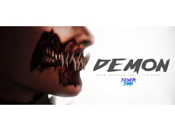 193121 demon teeth meat makeup sims4 featured image