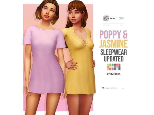 193530 jasmine poppy sleepwear update sims4 featured image