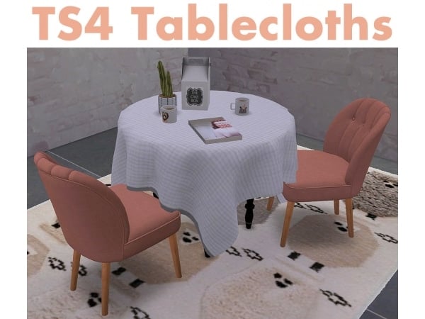 195902 recolors of darasims tablecloths 2 square 2 round and 1 rectangular sims4 featured image