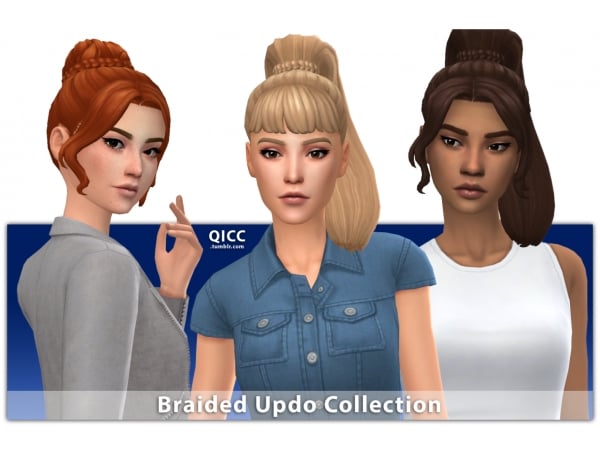 199222 braided updo collection by qicc sims4 featured image