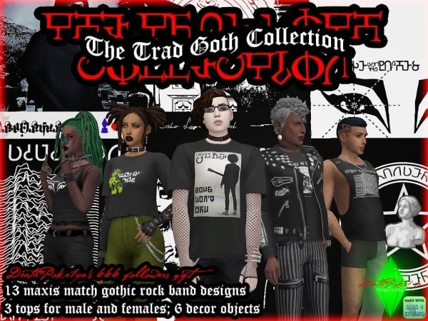 199723 the trad goth collection sims4 featured image