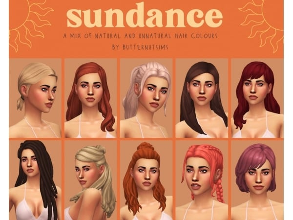 201348 sundance hair pack dogsill sims4 featured image