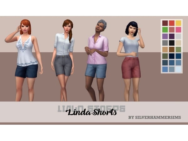 Silverhammer Linda’s Chic Ensemble (Trendy Female Shorts & Clothing Sets)