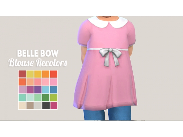 204580 belle bow blouse recolors sims4 featured image
