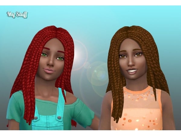 205884 mariana braids for girls sims4 featured image