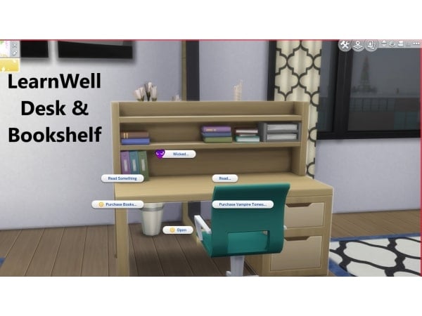 206409 learnwell desk bookshelf by eynsims sims4 featured image