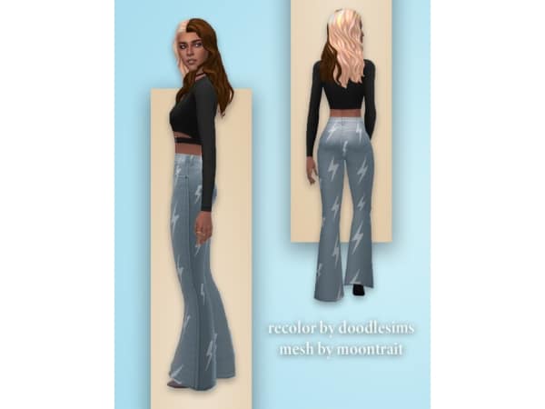 207767 recolor of moontrait s bootcut jeans by doodlesims sims4 featured image