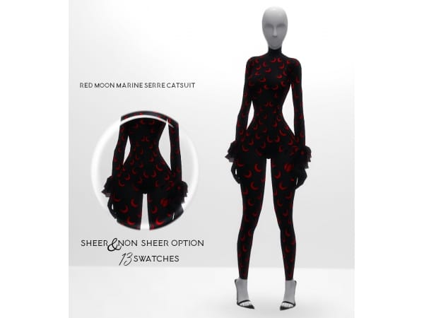 208718 red moon marine serre catsuit sims4 featured image