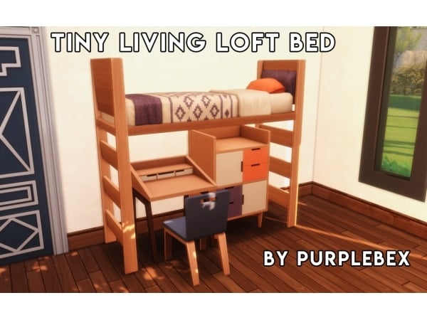 210809 tiny living loft bed sims4 featured image