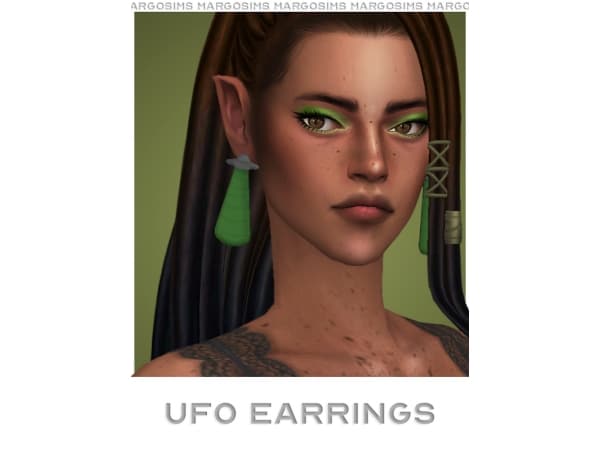 Galactic Glam: UFO Earrings (Unique Accessories for Cosmic Style)