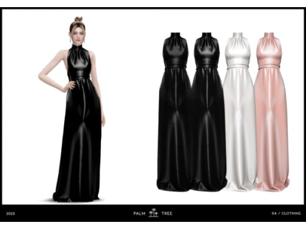 211213 leather gown by palmtree sims4 featured image