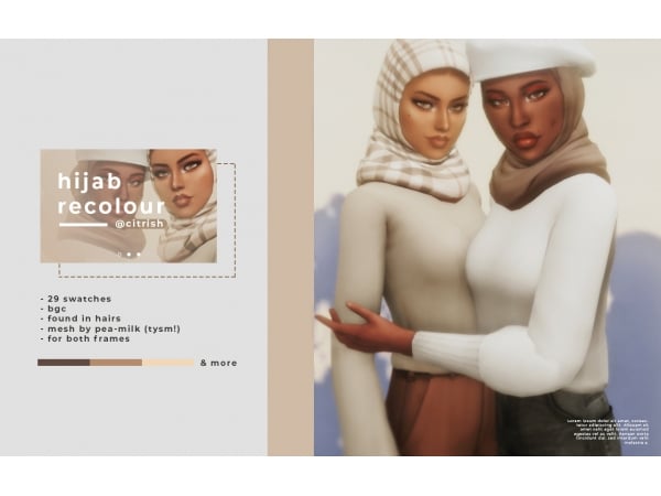 215350 neutral hijab recolours sims4 featured image