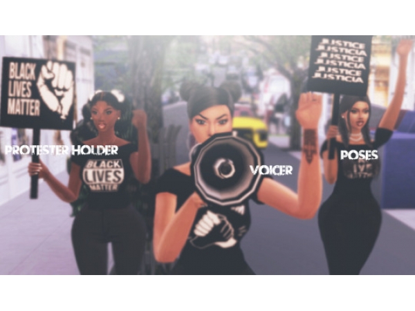 215467 black lives matter protests set by badgalkatzha sims4 featured image