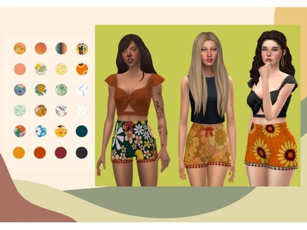 Trillyke’s Horololo: Retro Recolor Extravaganza (Chic Female Shorts & Sets)