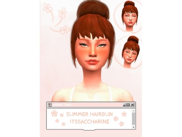 215493 summer hair bun sims4 featured image