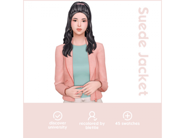 220182 suede jacket by blettie sims4 featured image