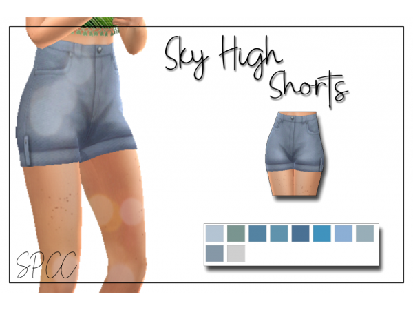 SunflowerPetalsCC’s Skyward Shorts (Chic Pet-Friendly Apparel & AlphaCC Inspired)