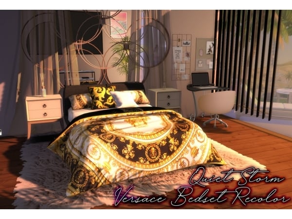 220919 versace bedset recolor sims4 featured image