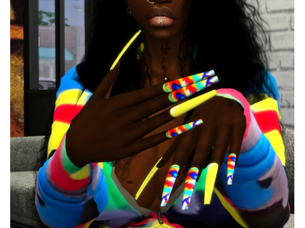 221761 printed nails by basicbarbiesims sims4 featured image