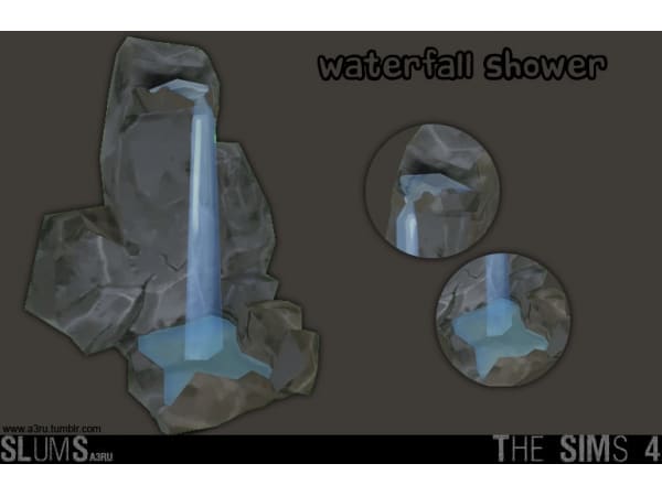 222642 natural waterfall outdoor shower object sims4 featured image